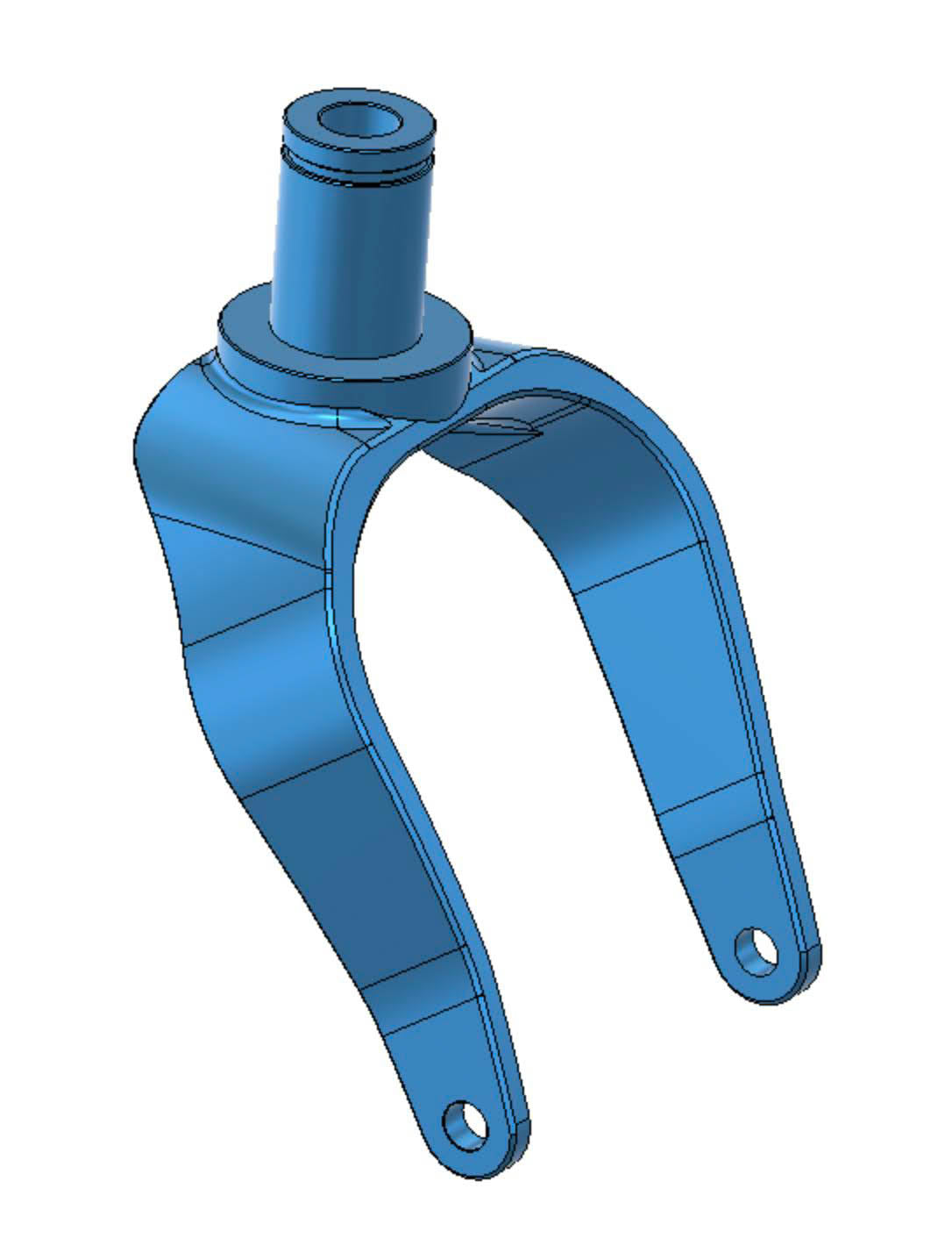 Free Castering Tailwheel Fork