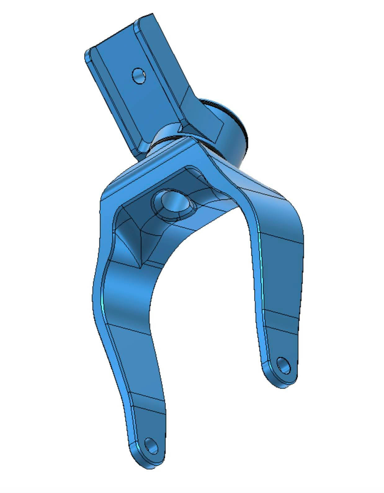 Free Castering Tailwheel Fork
